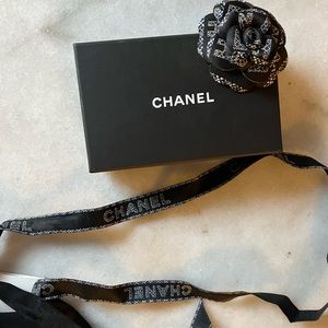 Chanel small box with flower and ribbon